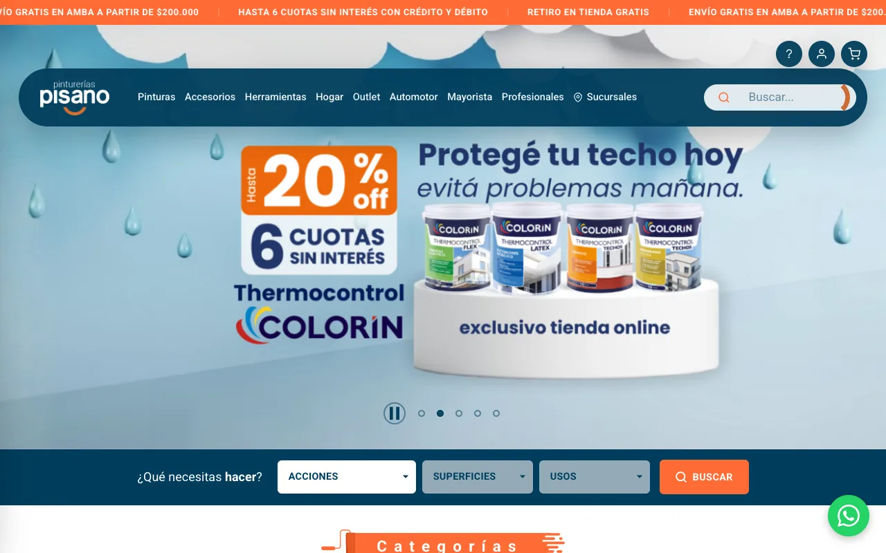 Tienda online de Pisano