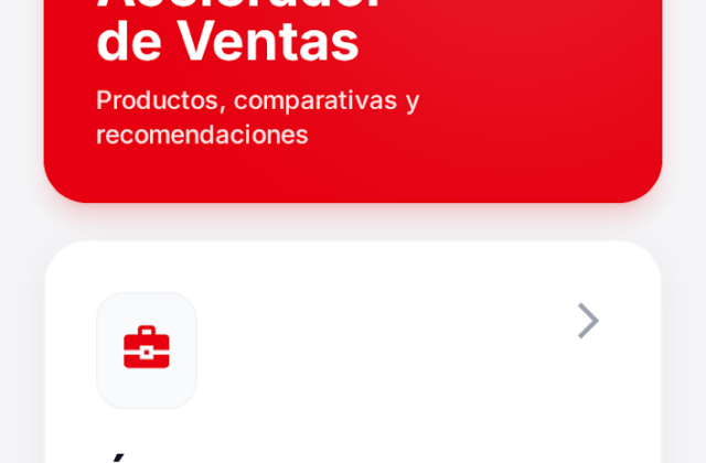 Pantalla de inicio de la app Nubia para vendedores